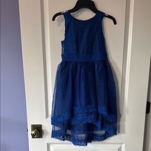 Elegant Sapphire Blue Kids Formal Dress